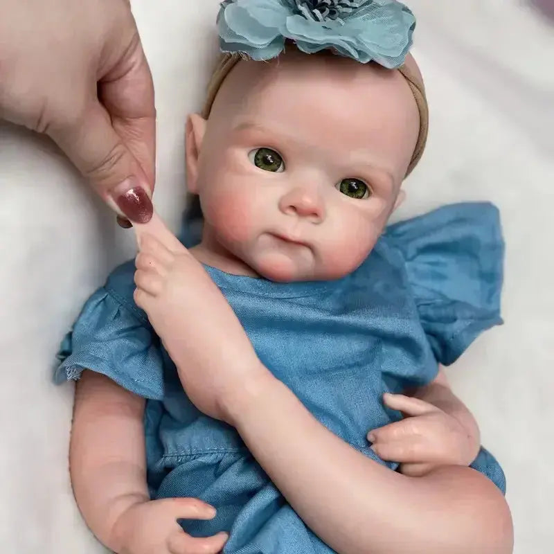 Image of Reborn Baby Dolls 18Inch Can Open Mouth Solid Silicone Bebe Reborn