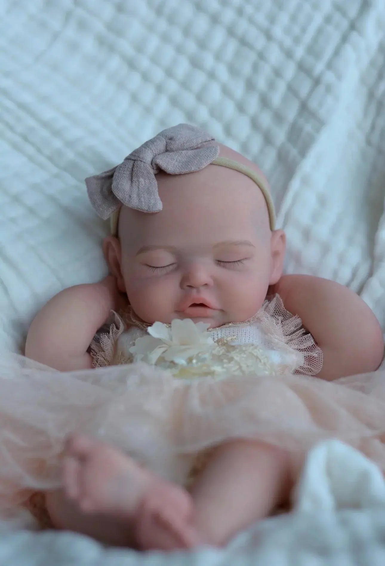 Image of Reborn Baby Dolls 18Inch Can Open Mouth&Washable Solid Silicone Bebe