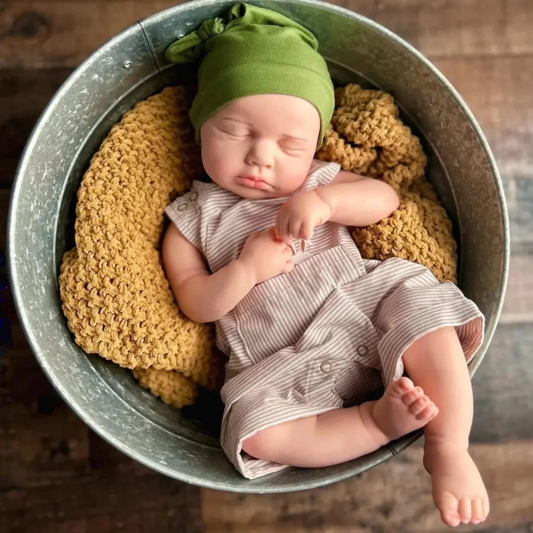 Image of Reborn Baby Dolls 45Cm Can Open Mouth Silicone Bébé Reborn Loulou