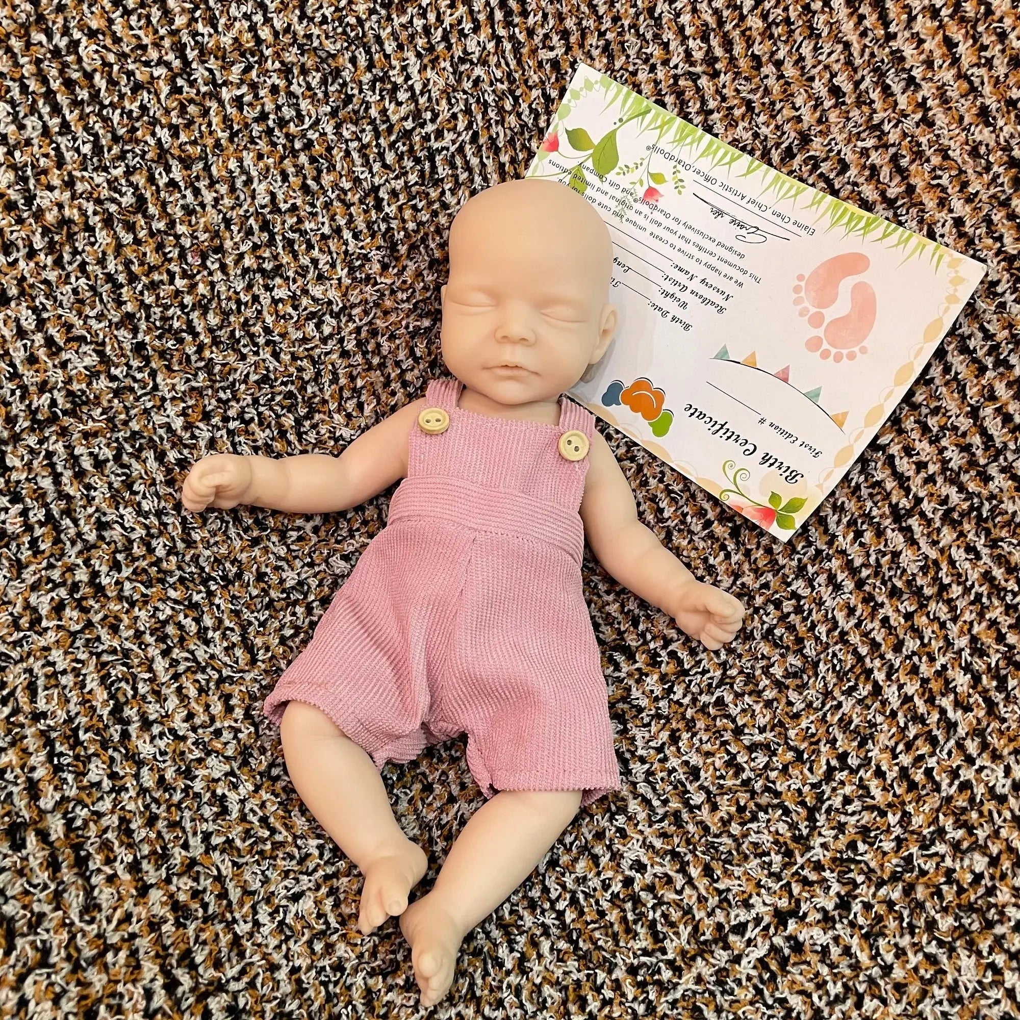Image of Reborn Baby Dolls 25Cm Unpainted Silicone Girls Whole Body Soft Solid