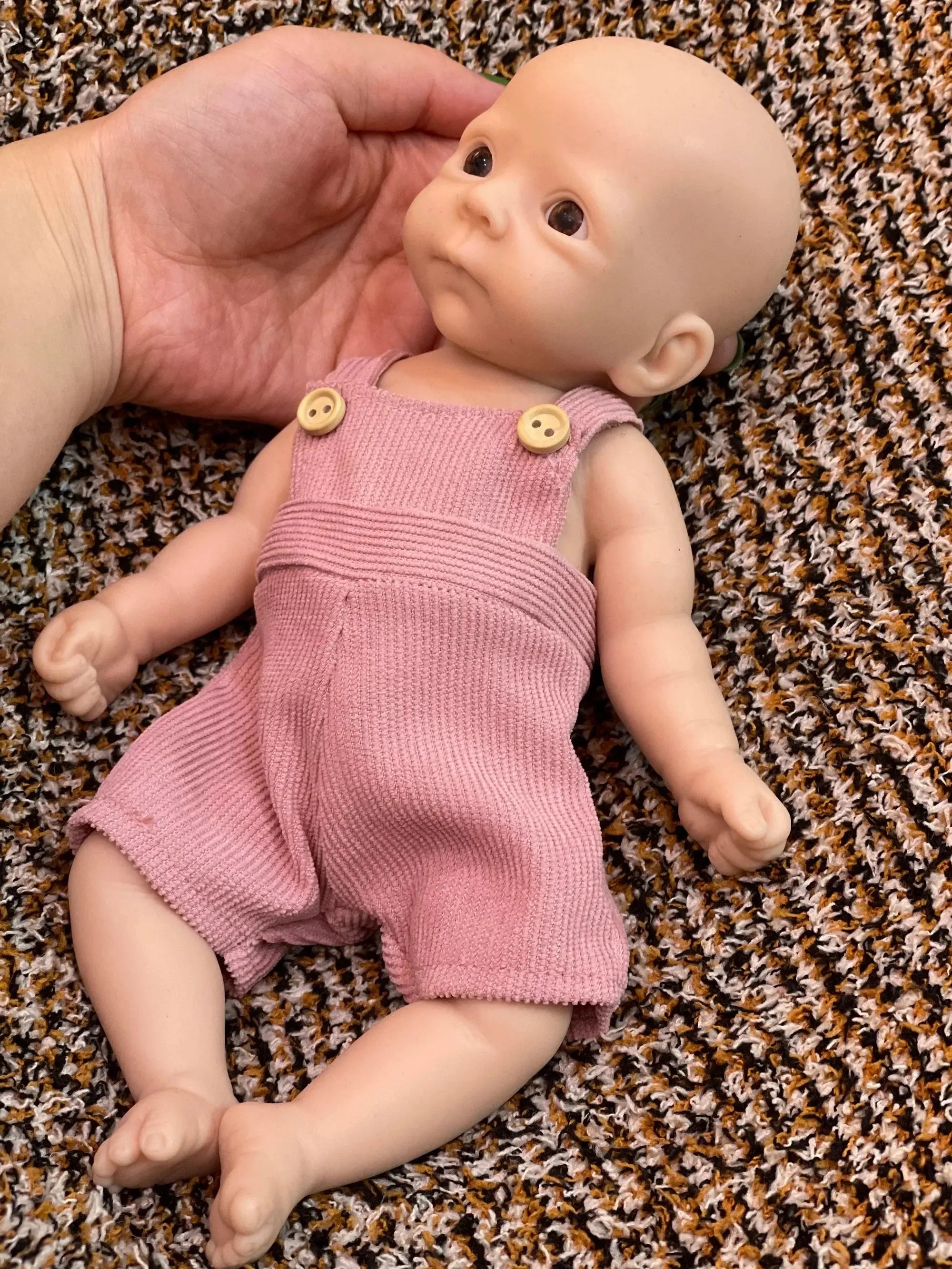 Image of Reborn Baby Dolls 25Cm Unpainted Silicone Girls Whole Body Soft Solid