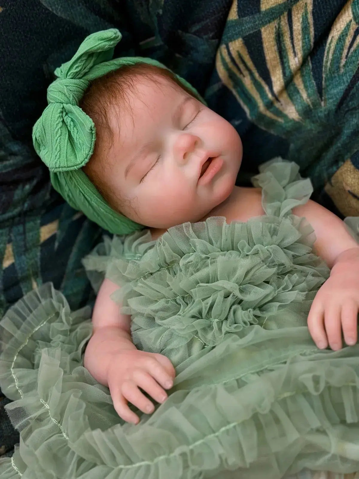 Image of Reborn Baby Dolls 20Inch Open Mouth Silicone Girl Reborn Full Solid