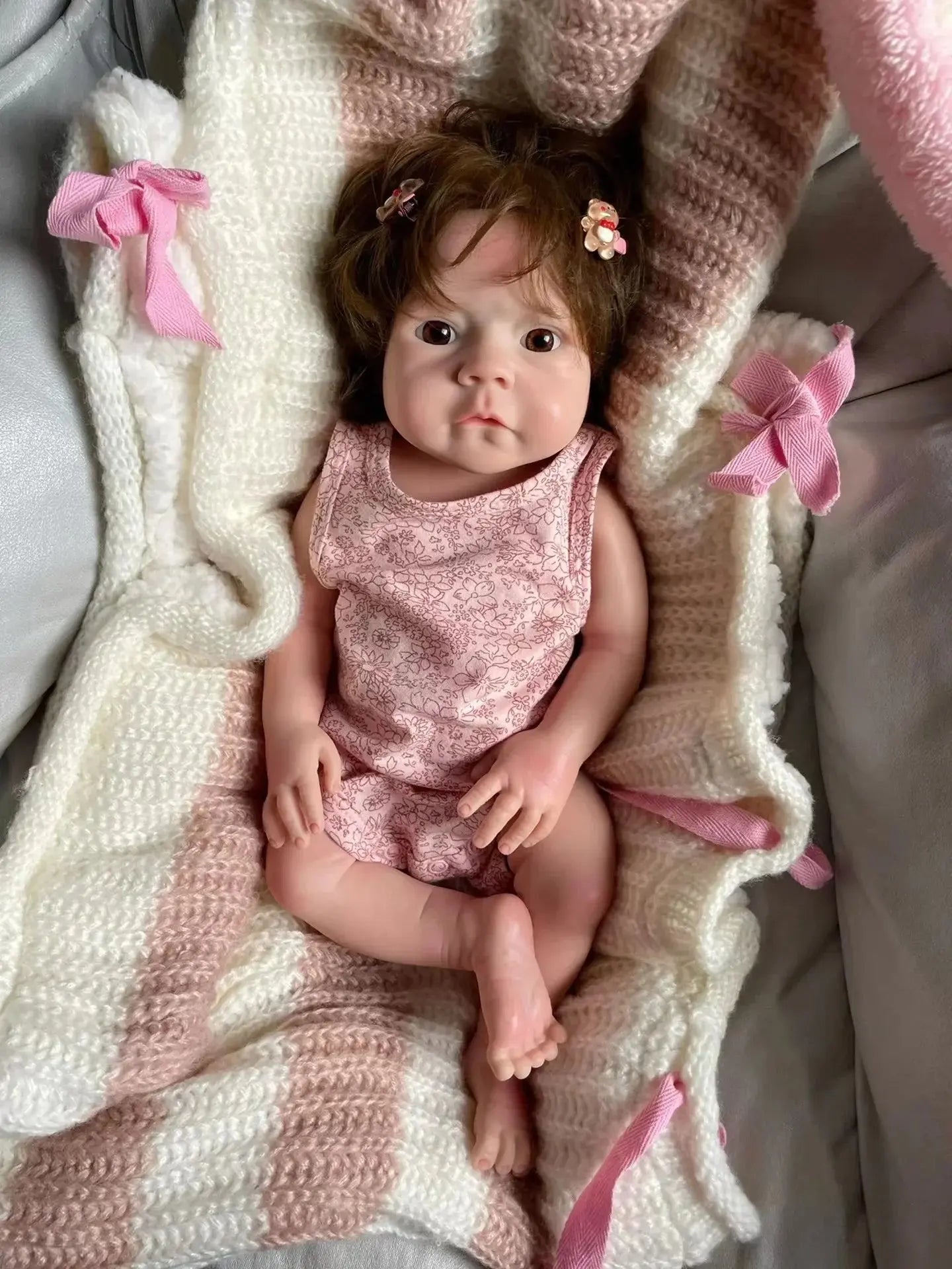 Image of Reborn Baby Dolls Full Solid Silicone 18 Inch Reborn Bebe Реборн