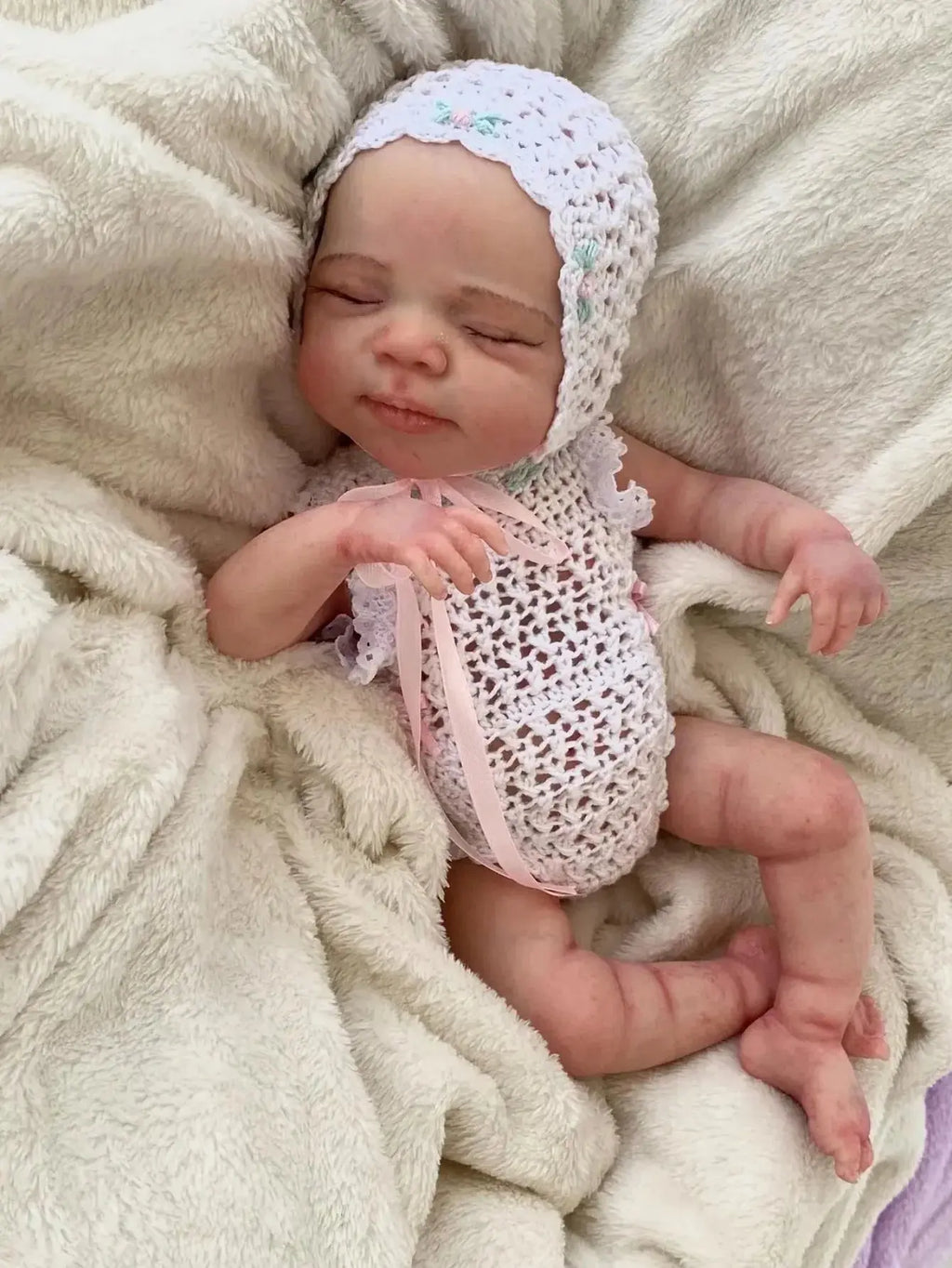 Image of Reborn Baby Dolls 6 Inch Soft Silicone Reborn Doll Girl Pascale