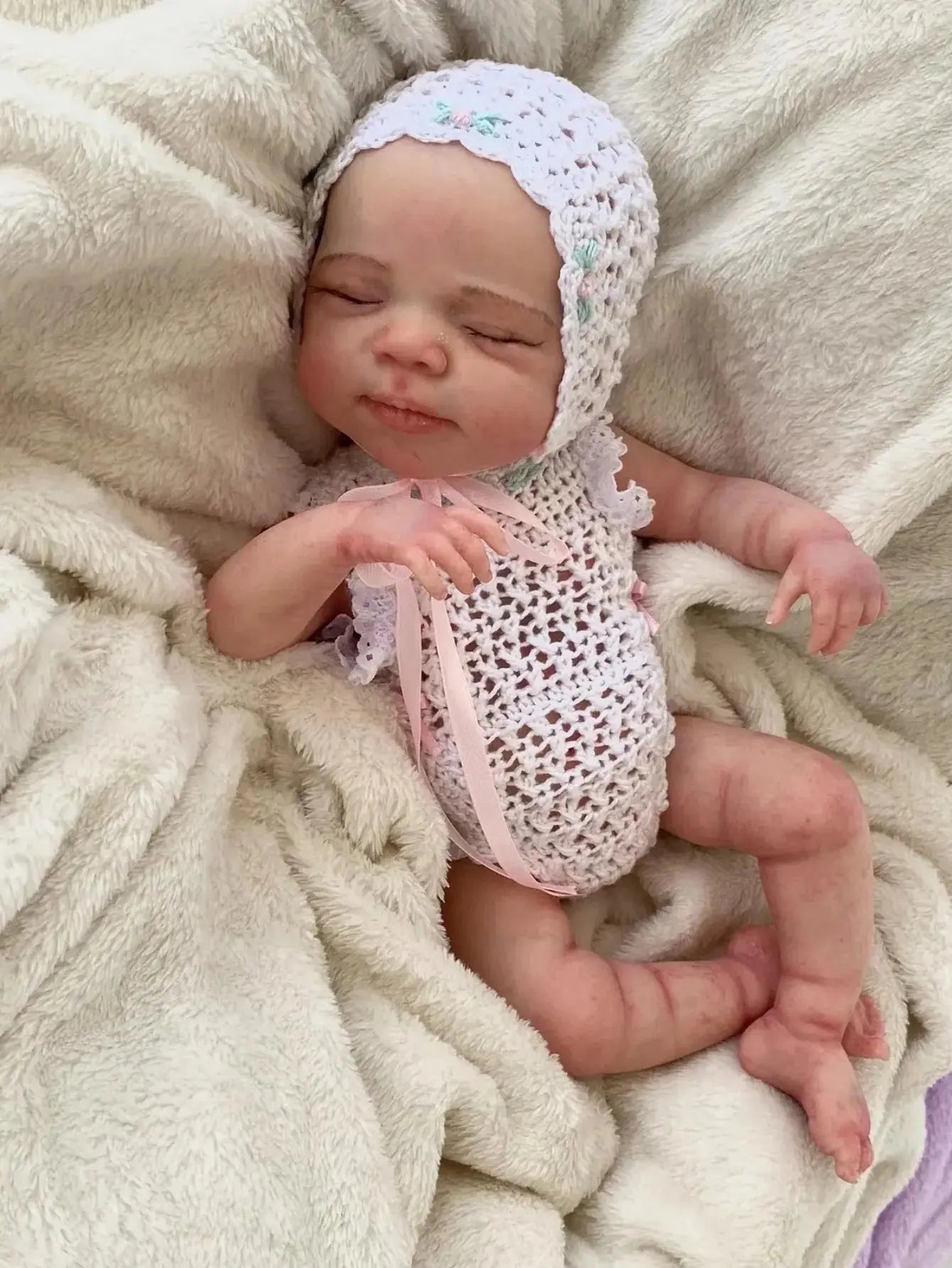Image of Reborn Baby Dolls 6 Inch Soft Silicone Reborn Doll Girl Pascale