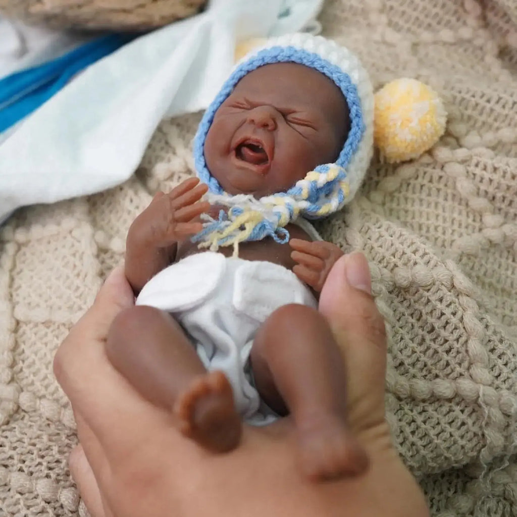 Image of Reborn Baby Dolls 7Inch Full Body Silicone Baby Dolls Boy，Mini
