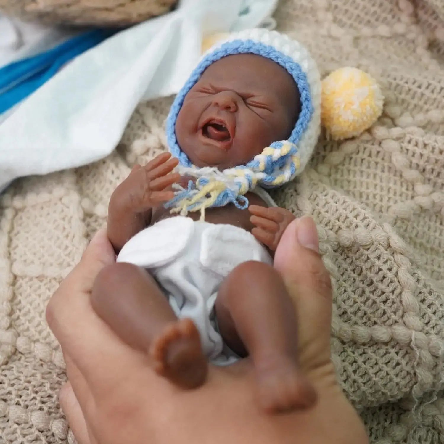 Image of Reborn Baby Dolls 7Inch Full Body Silicone Baby Dolls Boy，Mini