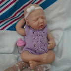 Image of Reborn Baby Dolls 7 Inch Full Body Silicone Doll Boy Mini Realistic