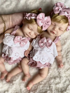 Image of Reborn Baby Dolls 1 Pc 10Inch Cuddly Full Solid Soft Silicone Reborn