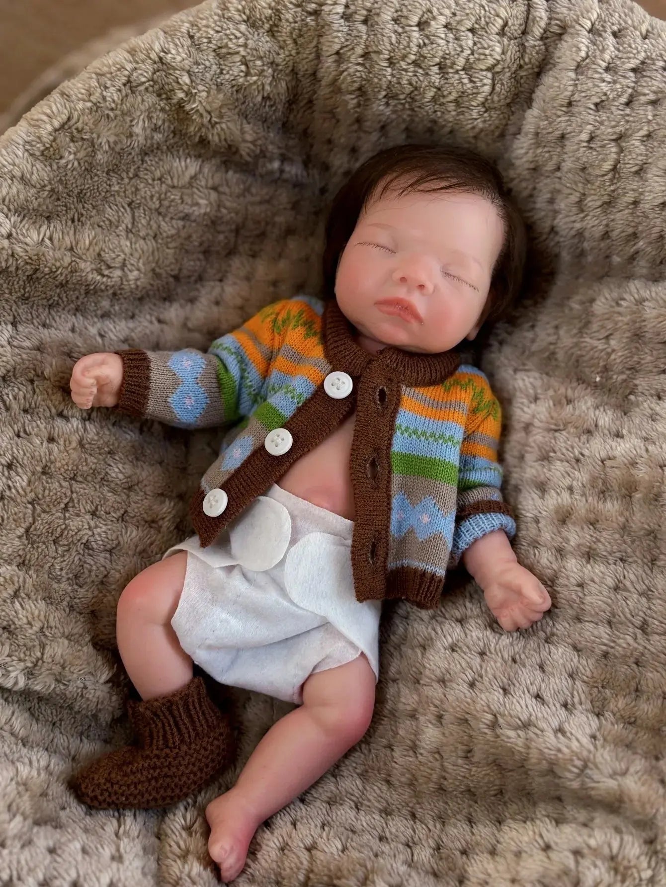 Image of Reborn Baby Dolls 10 Inch Sleeping Silicone Bebe Reborn Girl With
