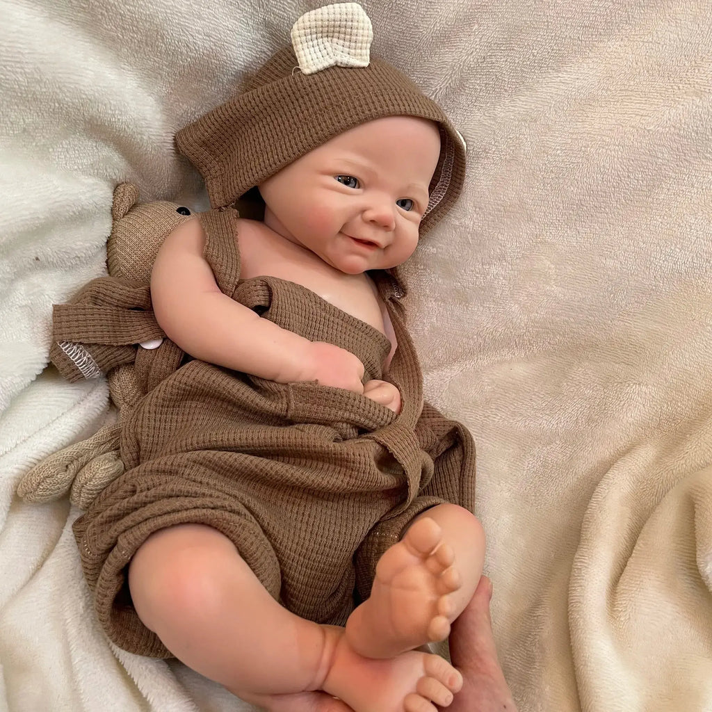 Image of Reborn Baby Dolls 42Cm Full Body Silicon Vivienne Bebe Reborn Girl