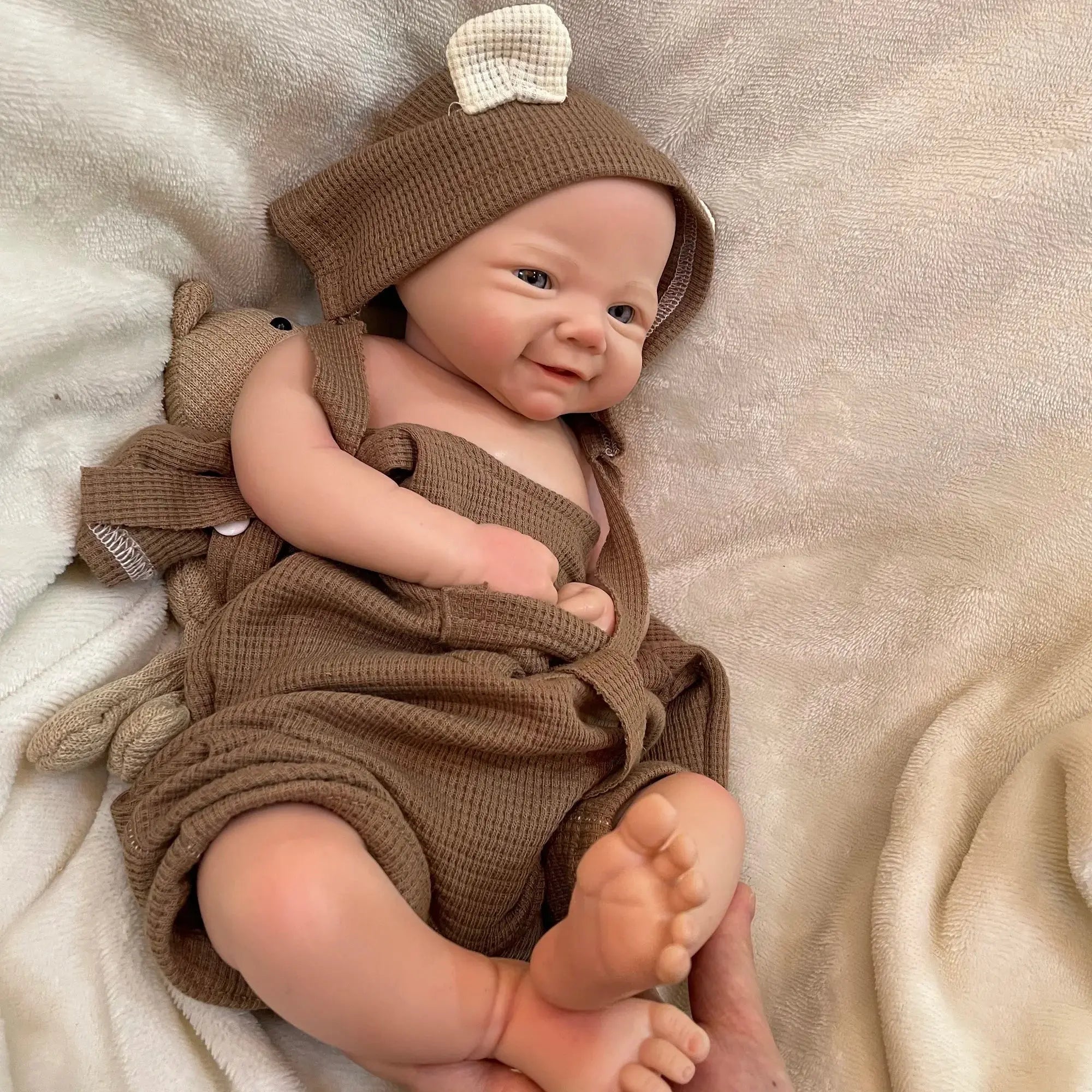 Image of Reborn Baby Dolls 42Cm Full Body Silicon Vivienne Bebe Reborn Girl