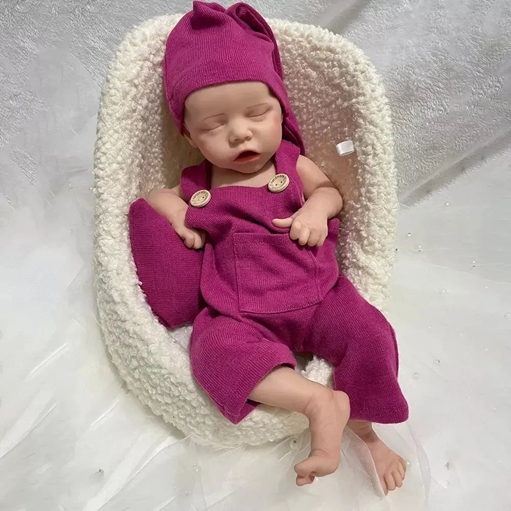 Image of Reborn Baby Dolls Authentic 17" African American Reborn Baby Doll