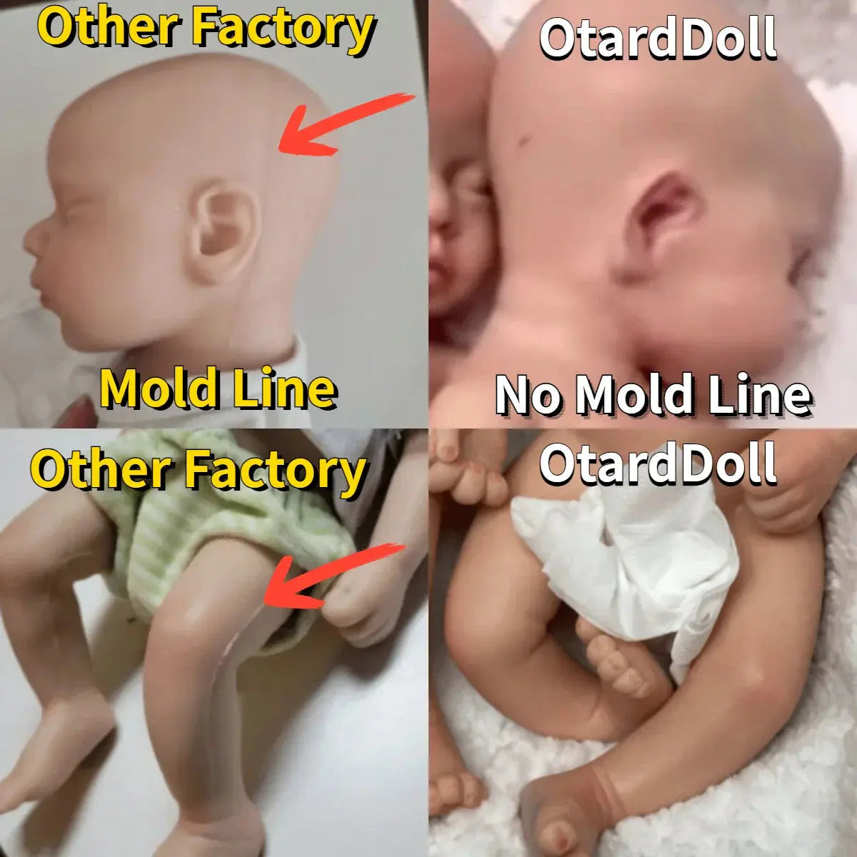 Image of Reborn Baby Dolls Lovely Sleeping Girl 25Cm Full Body Soft Solid