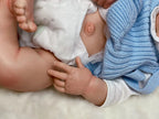 Image of Reborn Baby Dolls 55Cm Washable Solid Silicone Bebe Reborn Girl With