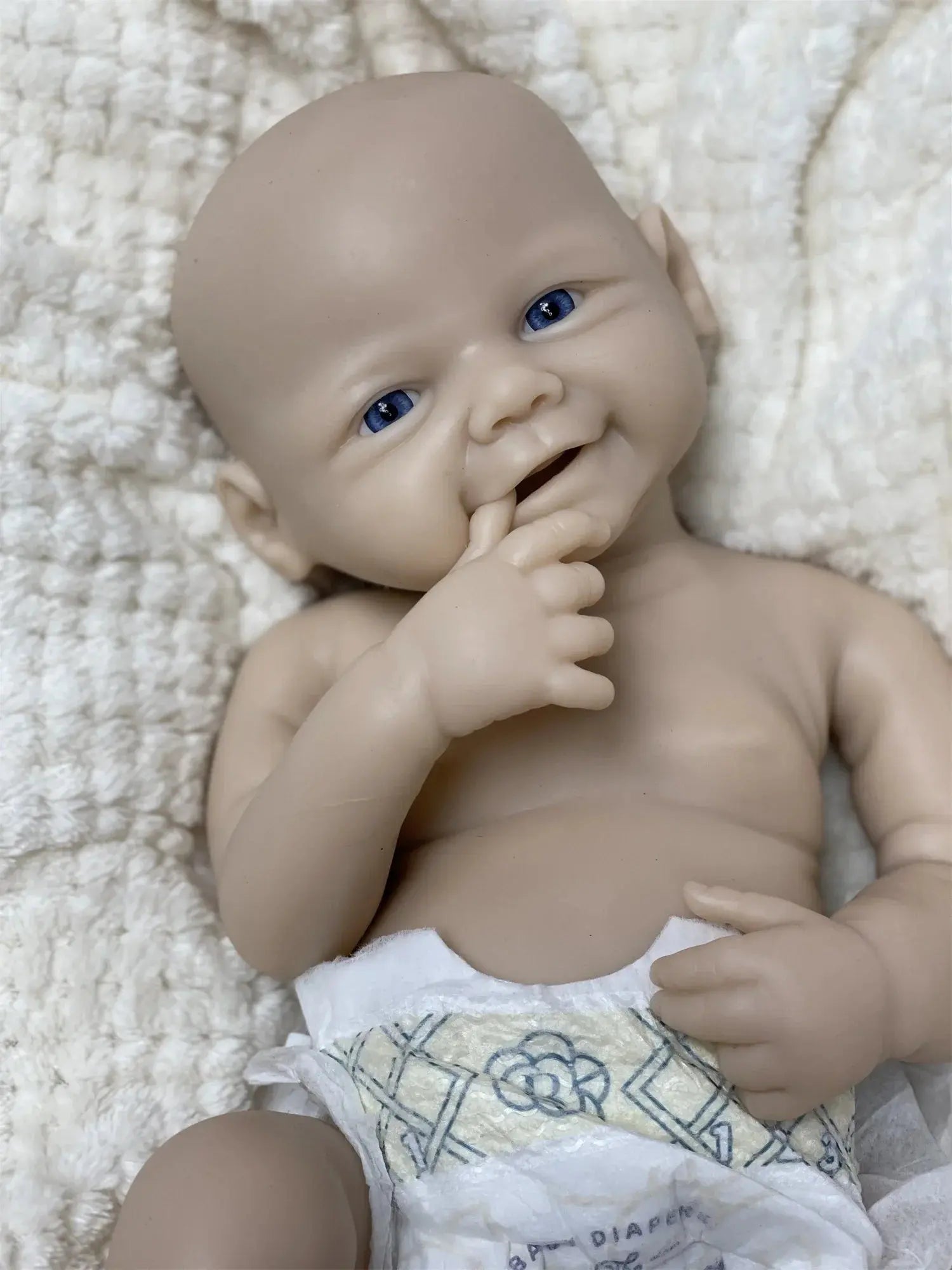 Image of Reborn Baby Dolls Can Open Mouth Vivienne 18Inch Bebe Reborn Silicona