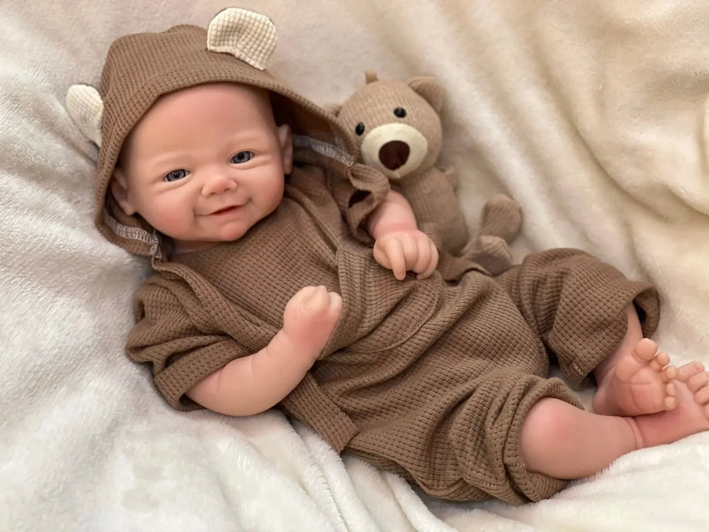 Image of Reborn Baby Dolls 42Cm Full Body Silicon Vivienne Bebe Reborn Girl