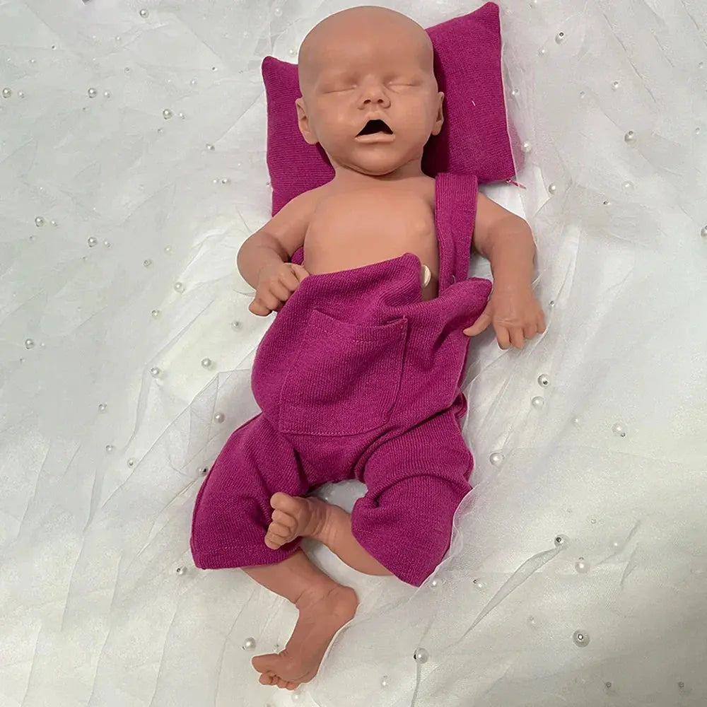 Image of Reborn Baby Dolls 18" 100% Full Silicone Newborn Doll Soft Reborn
