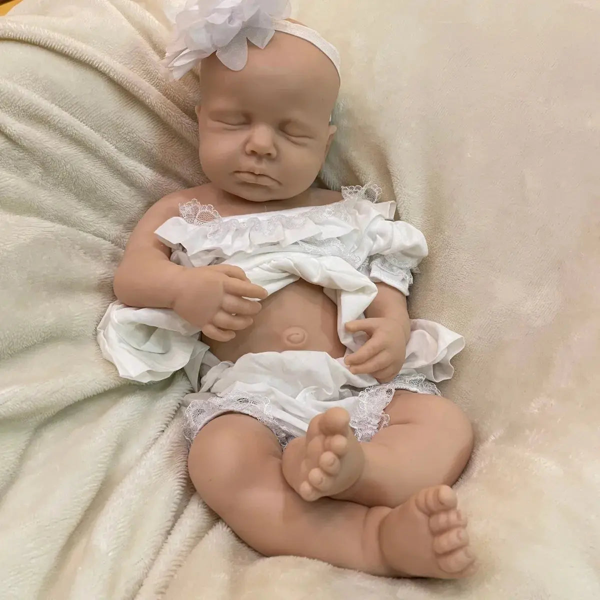 Image of Reborn Baby Dolls 18Inch Open Mouth Painted/Unpainted Full Solid