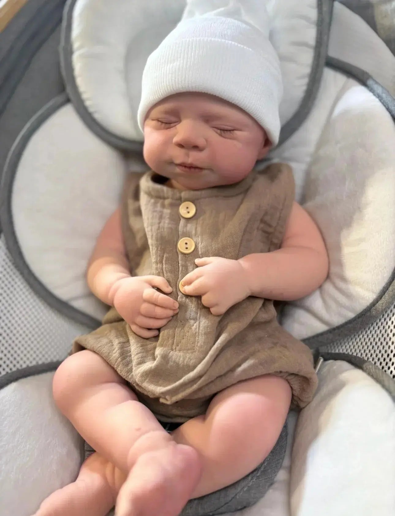 Image of Reborn Baby Dolls Can Open Mouth 18Inch Pascale Full Body Soft Solid