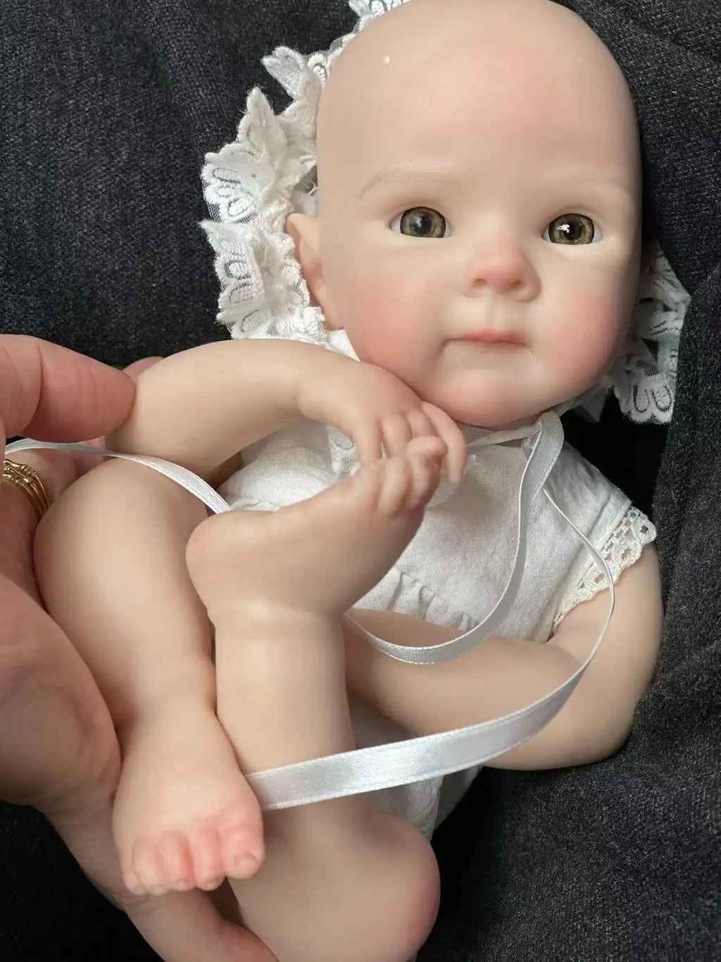 Image of Reborn Baby Dolls 33Cm Open Eyes Bettie Solid Silicone Bebe Reborn