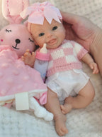 Image of Reborn Baby Dolls 10Inch Silicone Girl Reborn Baby Dolls Painted