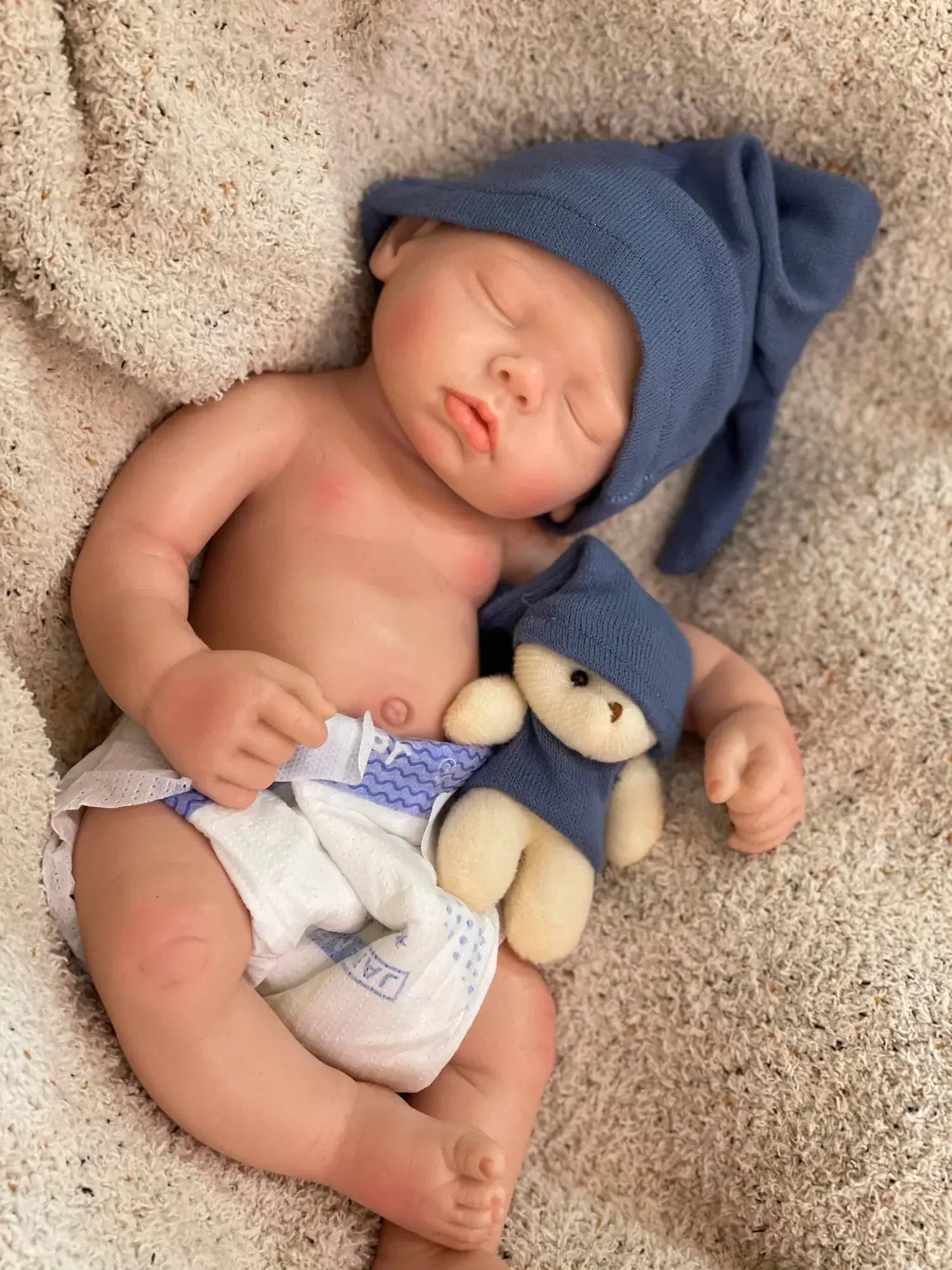 Image of Reborn Baby Dolls 3 Styles/45Cm Close Eyes Bebe Reborn Girl Soft