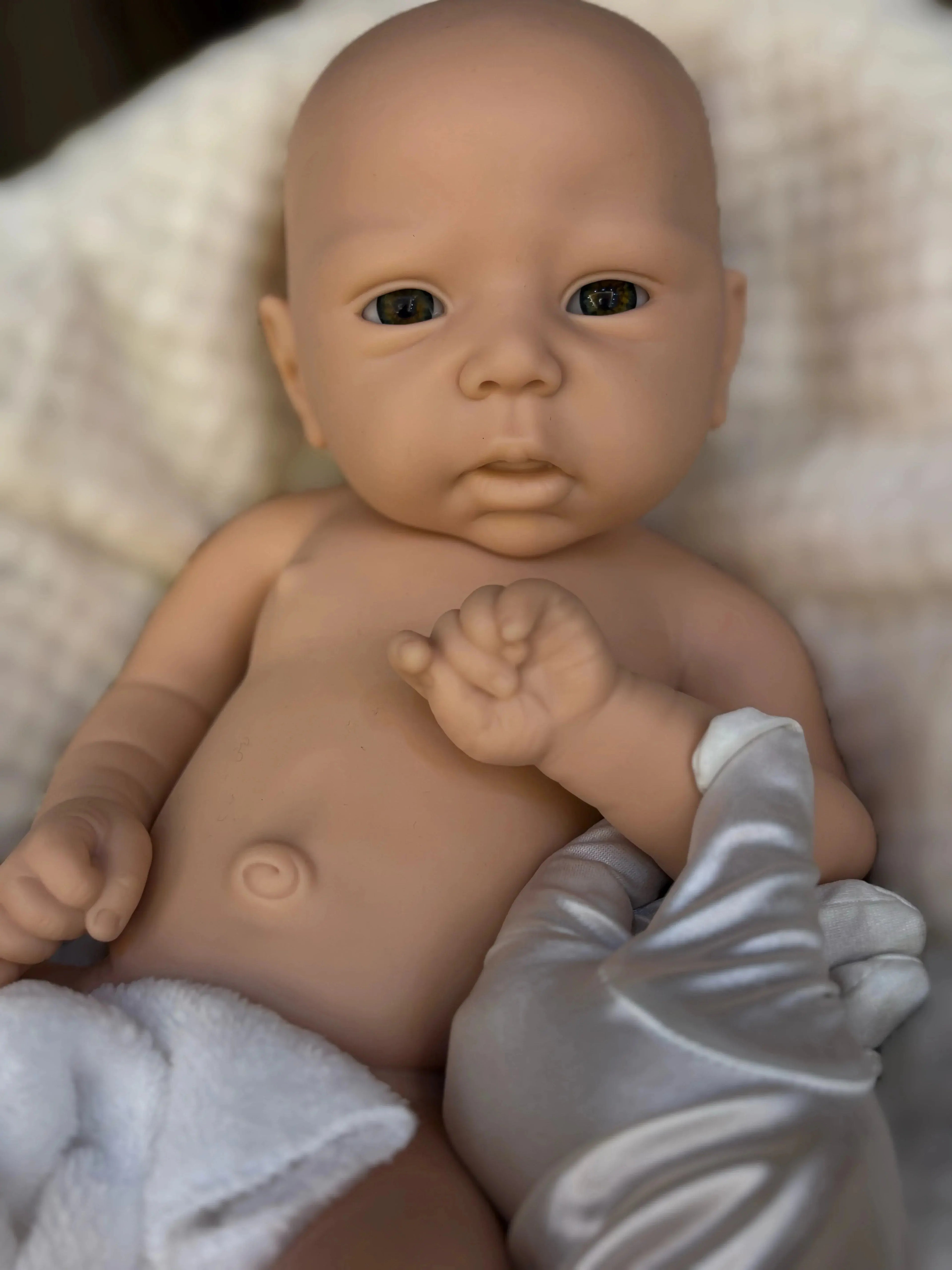 Image of Reborn Baby Dolls 45Cm Can Open Mouth & Washable Silicone Bebe Reborn