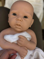 Image of Reborn Baby Dolls 17Inch Unpainted Silicone Bebe Girl Handmade Full