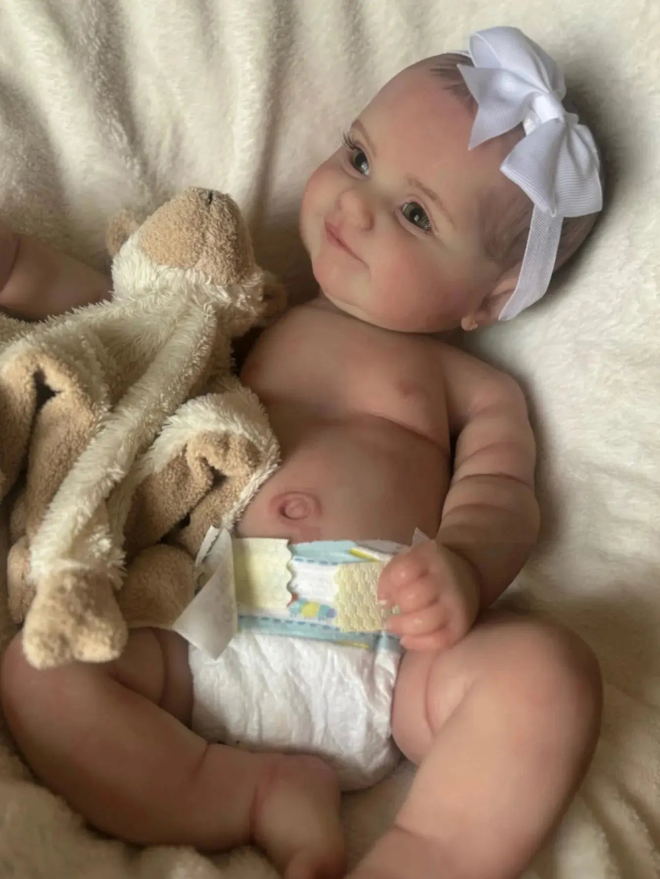 Image of Reborn Baby Dolls 47Cm Maddie Silicone Bebe Newborn Girl Handmade
