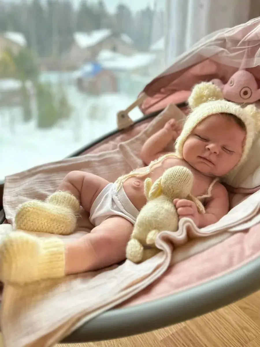 Image of Reborn Baby Dolls 18 Inch Lifelike Bebe Full Body Silicone Reborn