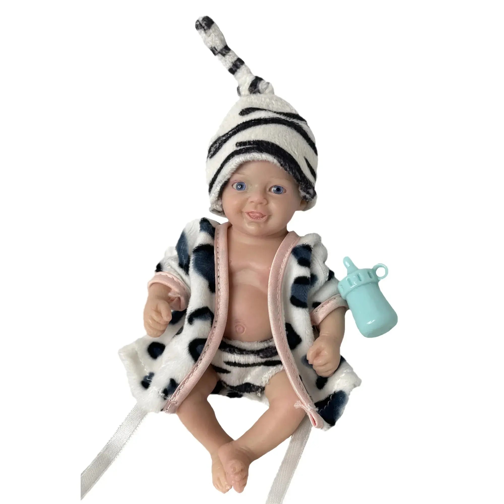 Image of Reborn Baby Dolls 6Inch Mini Palm Full Solid Silicone Bebe Reborn