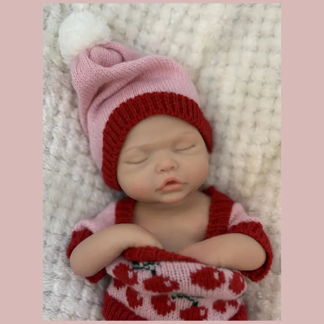 Image of Reborn Baby Dolls 13Inch Silicone Bebe Can Open Mouth Full Solid