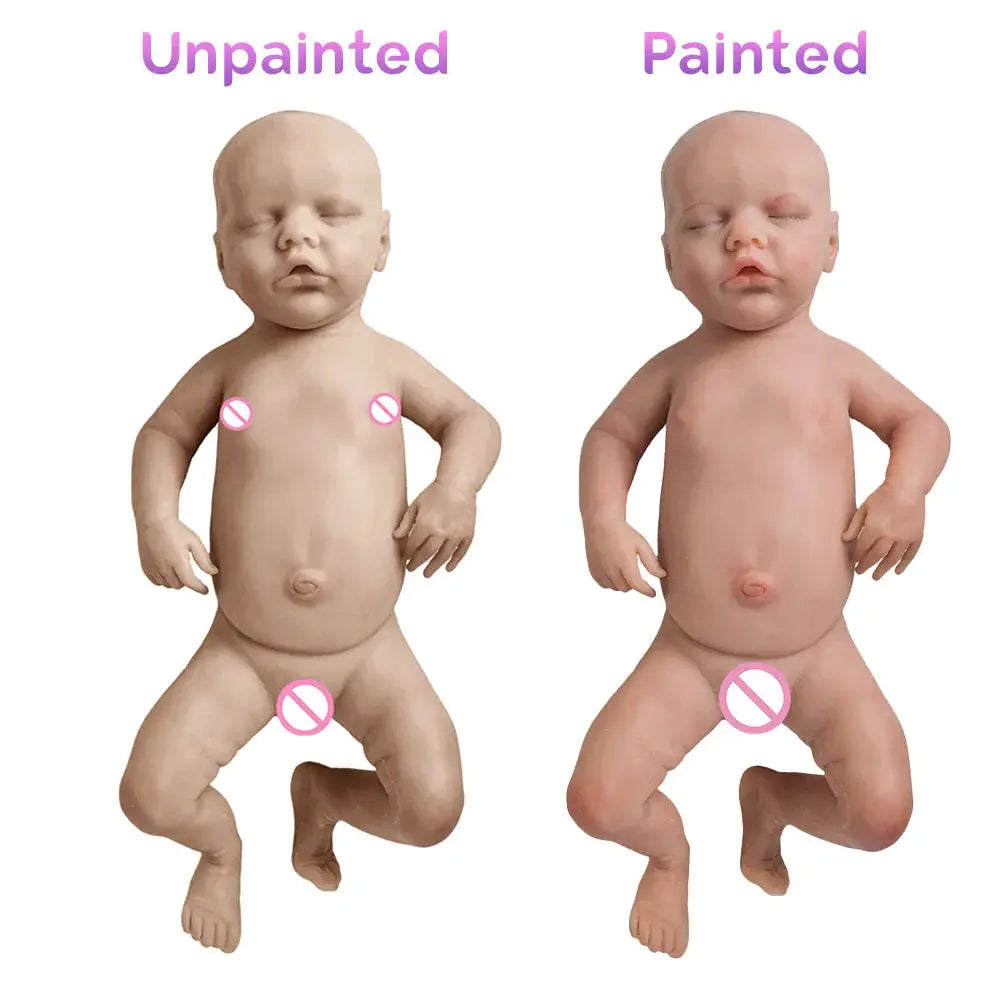 Image of Reborn Baby Dolls Full Body Soft 17" African American Reborn Baby