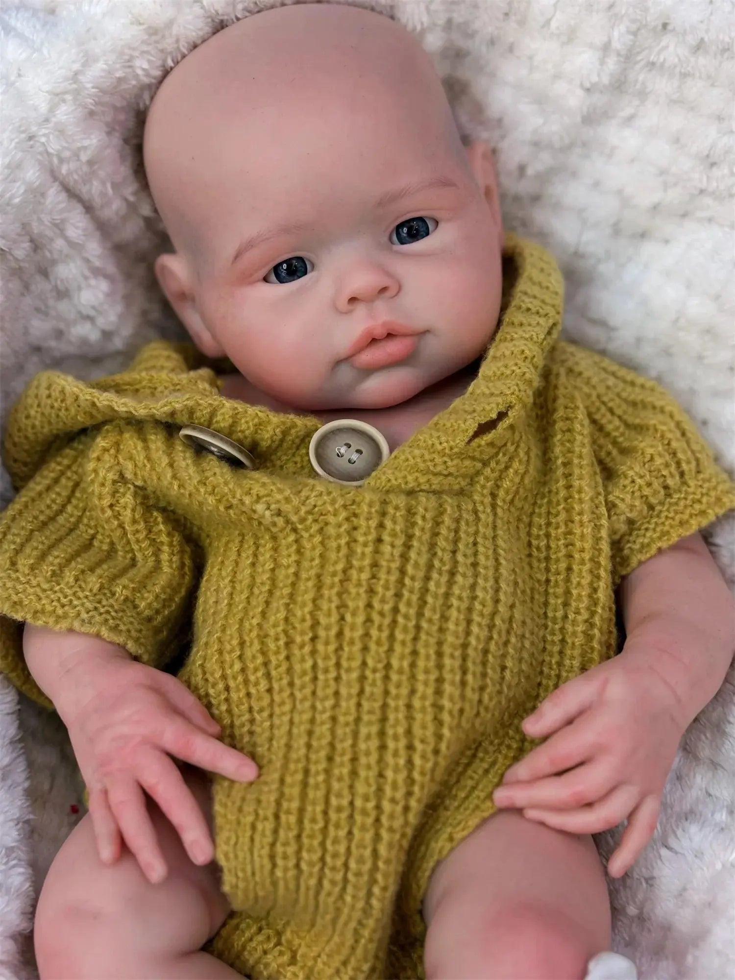 Image of Reborn Baby Dolls 17Inch Washable Open Eyes Soft Silicone Reborn Girl