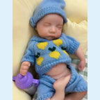 Image of Reborn Baby Dolls 13Inch Close Eyes & Open Mouth Levi Full Body