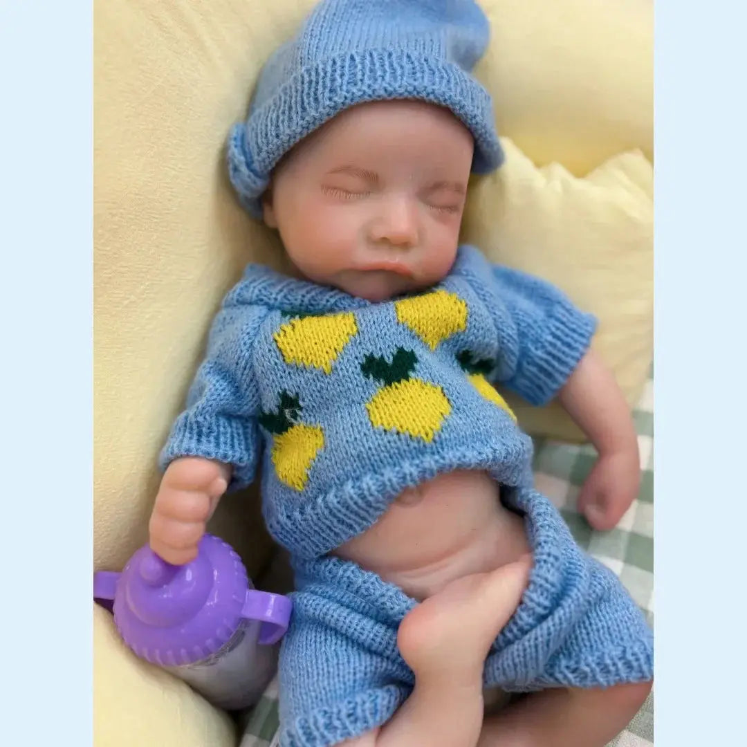 Image of Reborn Baby Dolls 13Inch Close Eyes & Open Mouth Levi Full Body