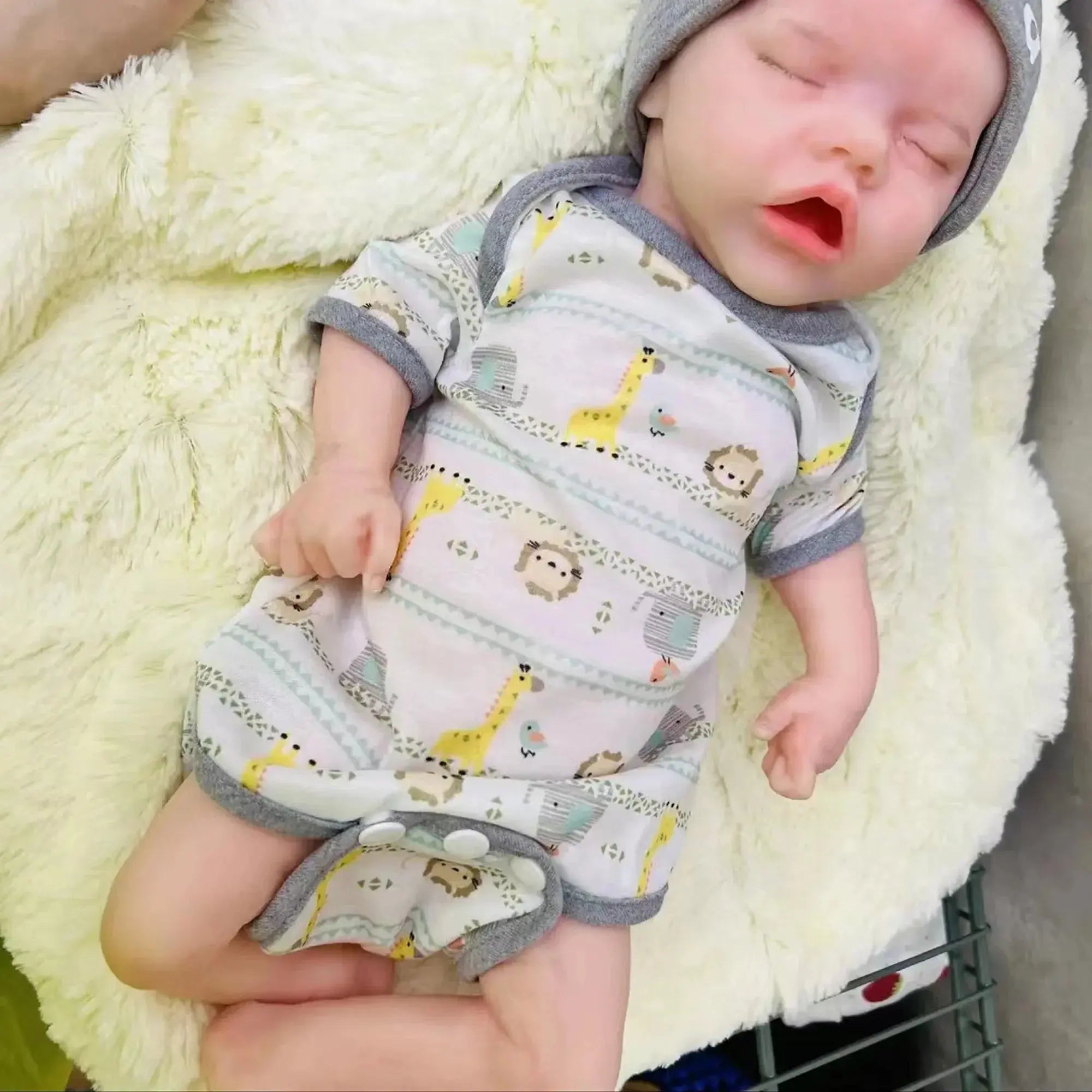 Image of Reborn Baby Dolls 17Inch Twins A Full Solid Silicone Bebe Reborn 3D