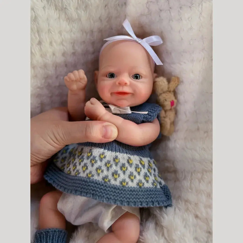 Image of Reborn Baby Dolls 10Inch Waterproof Open Eyes Bebe Reborn De Silicona
