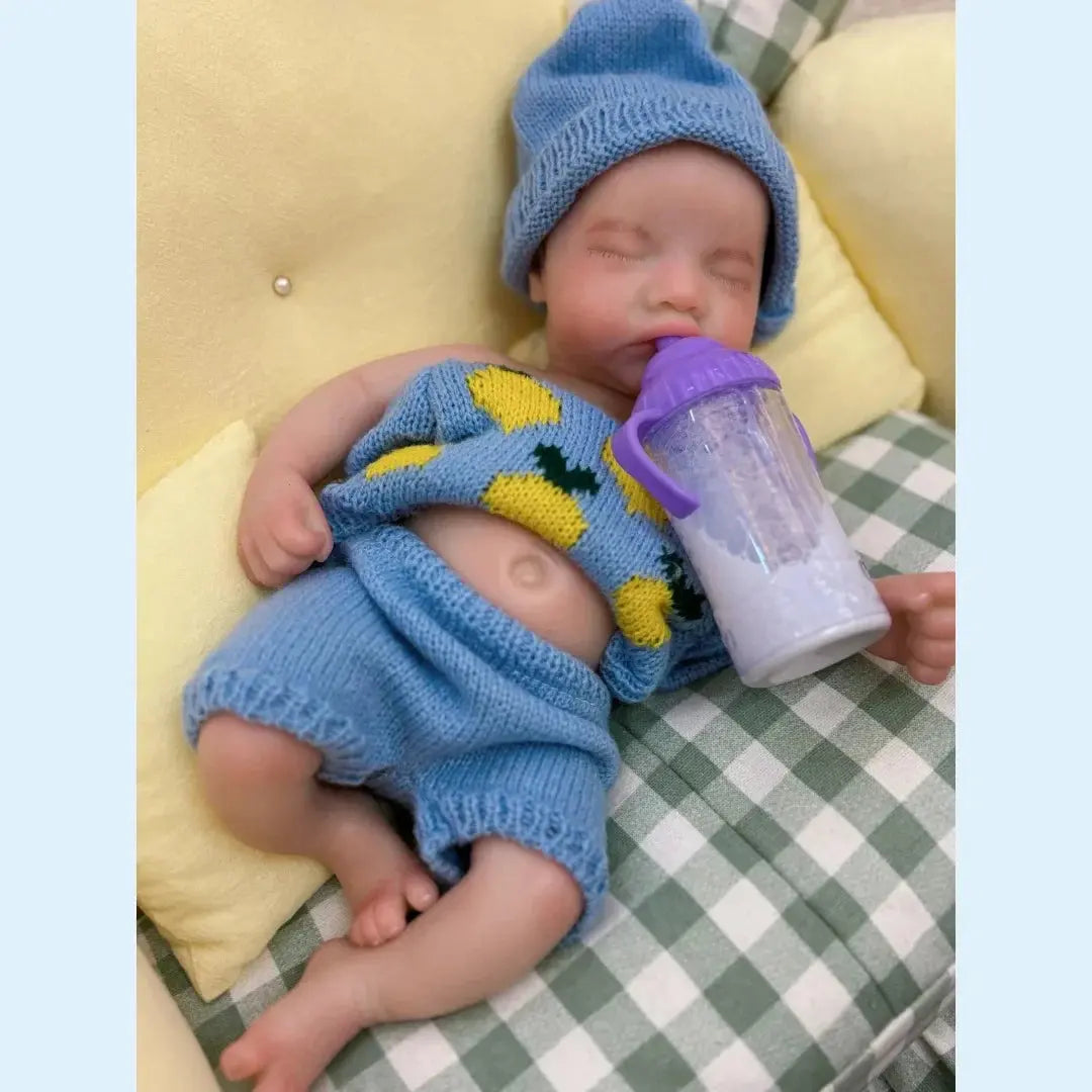 Image of Reborn Baby Dolls 13Inch Close Eyes & Open Mouth Levi Full Body