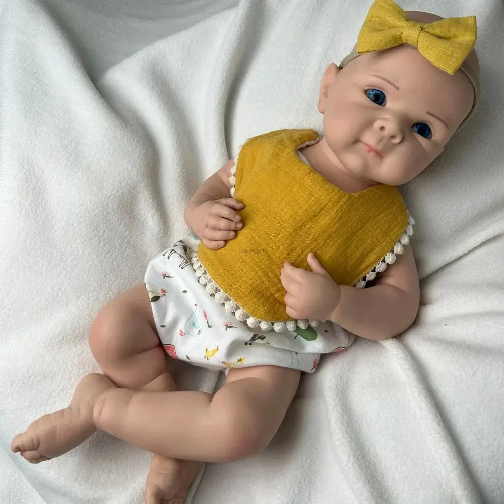 Image of Reborn Baby Dolls 19Inch Baby Girl Bettie Full Body Soft Silicone