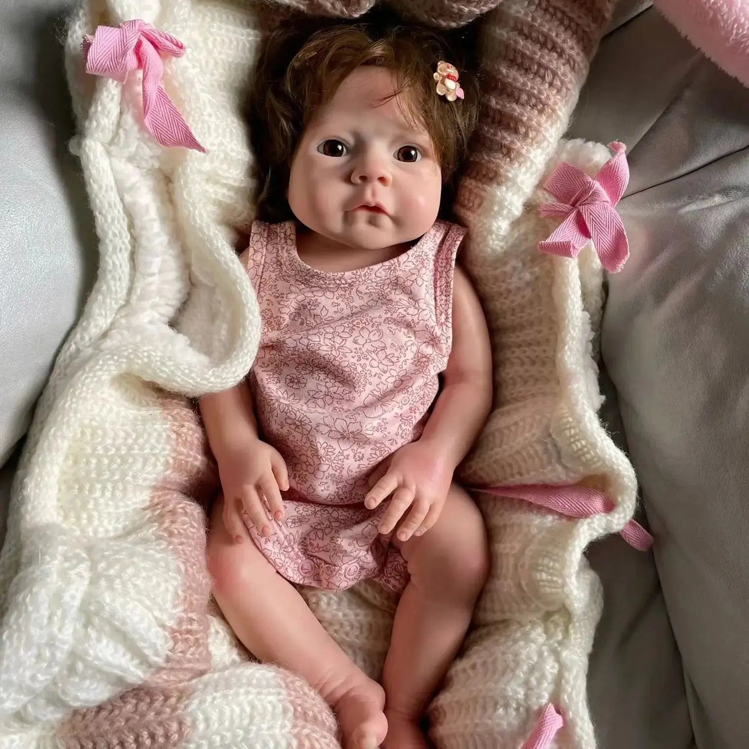 Image of Reborn Baby Dolls Full Solid Silicone 18 Inch Reborn Bebe Реборн