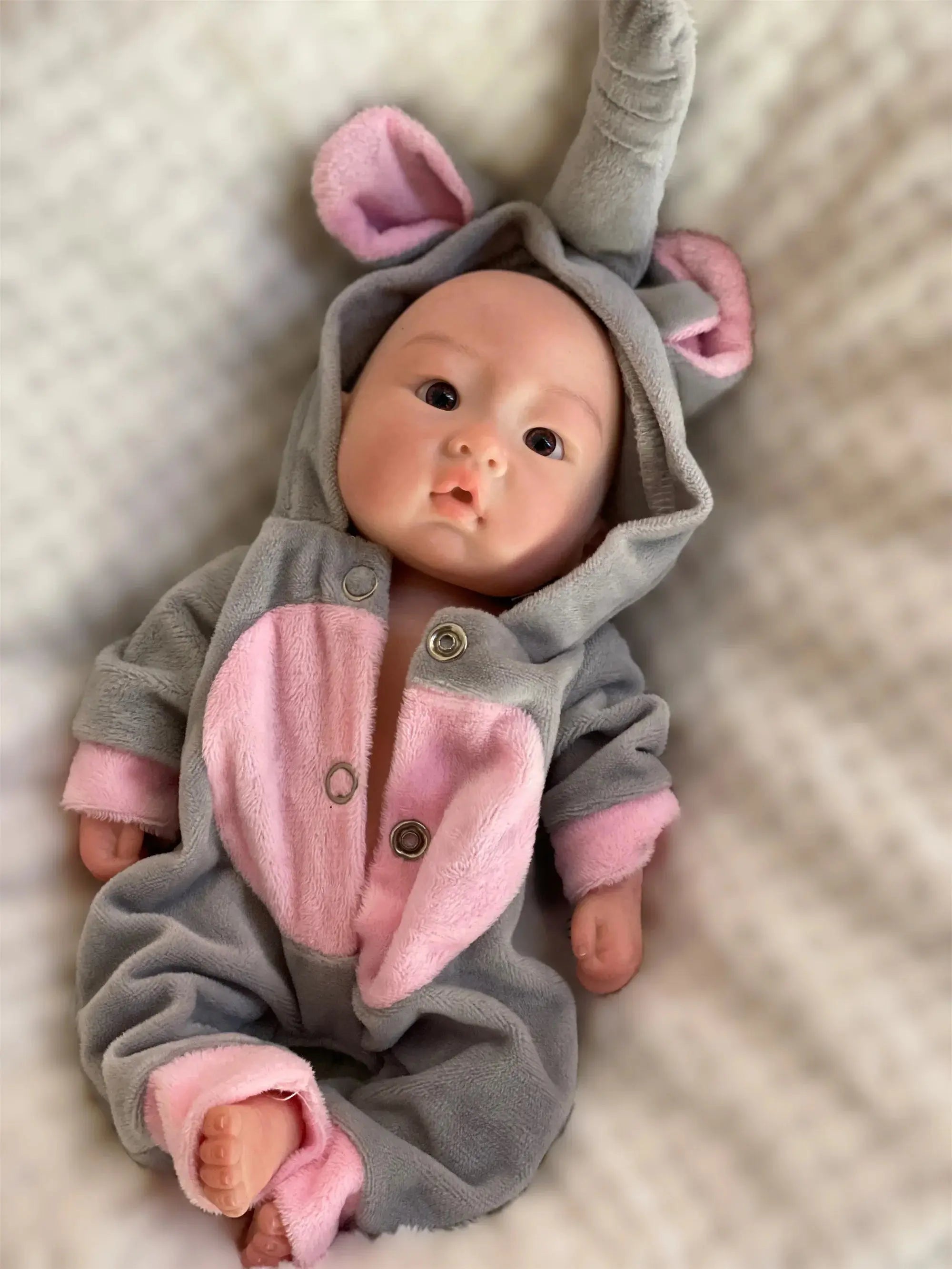 Image of Reborn Baby Dolls 25Cm Silicone Boy Reborn Dolls Full Body Soft Solid