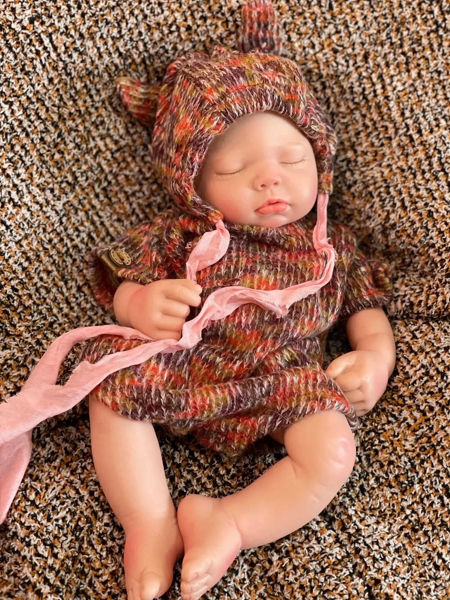 Image of Reborn Baby Dolls 3 Styles/45Cm Close Eyes Bebe Reborn Girl Soft