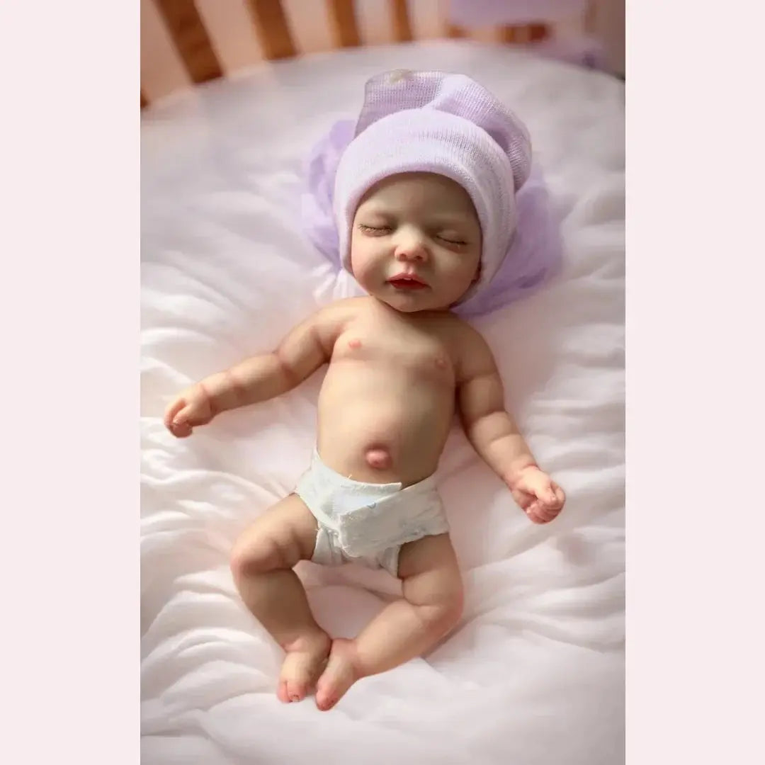 Image of Reborn Baby Dolls Open Mouth 10Inch Washable Bebe Reborn De Silicona
