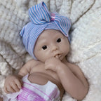 Image of Reborn Baby Dolls 45Cm Open Mouth Meadow Solid Silicone Bébé Reborn