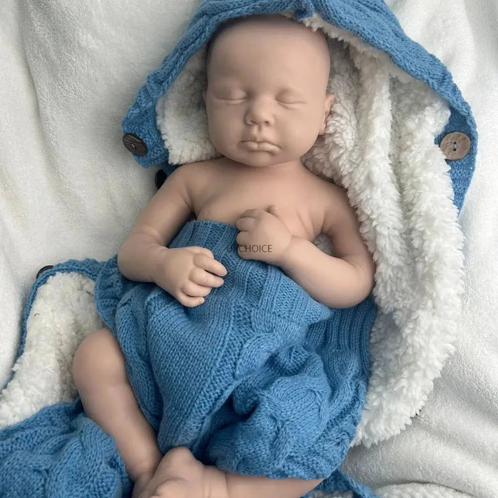 Image of Reborn Baby Dolls Unpainted Flexible Silicone Reborn Doll Blank 50Cm
