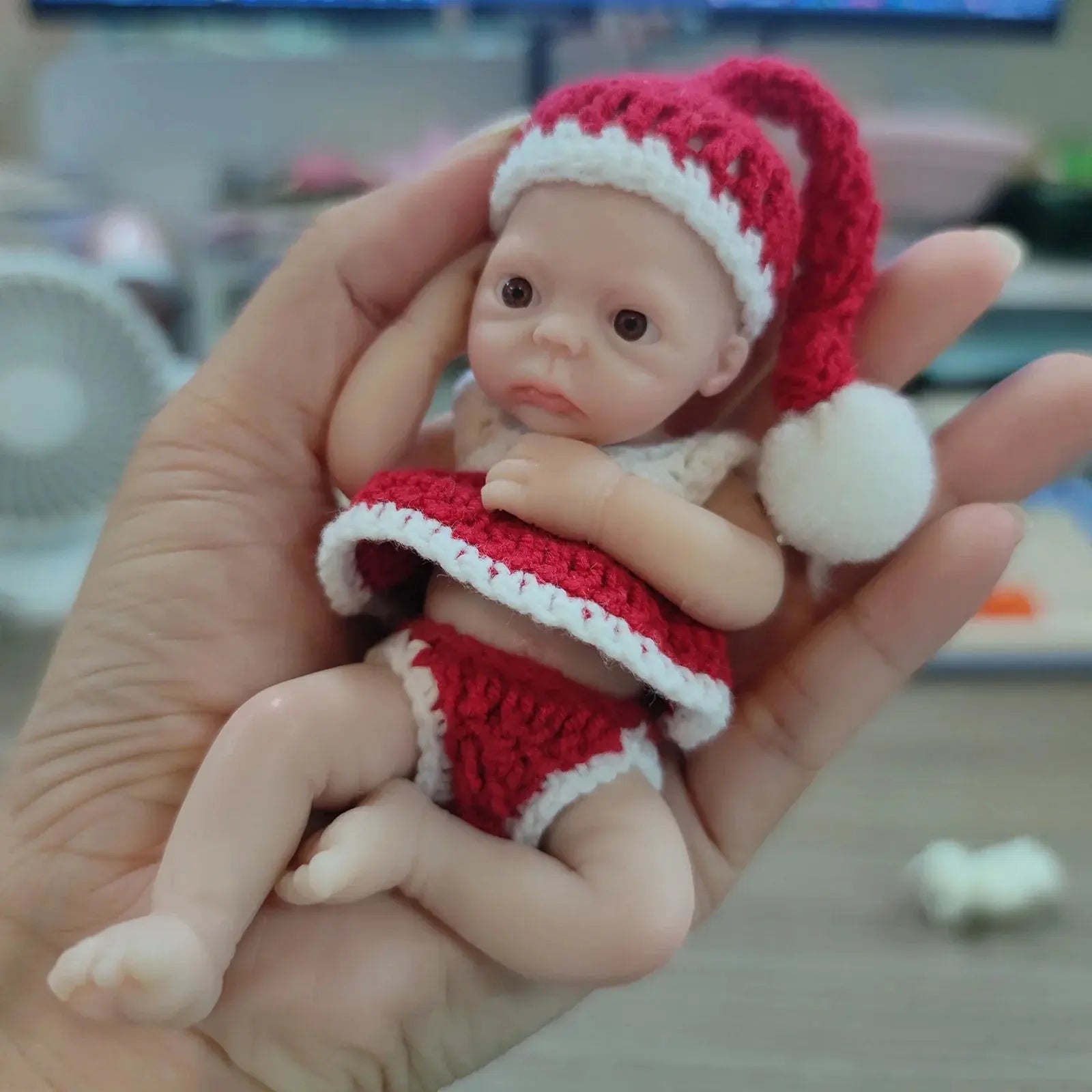 Image of Reborn Baby Dolls 4.5 Inch Miniature Babies Full Silicone Reborn Baby