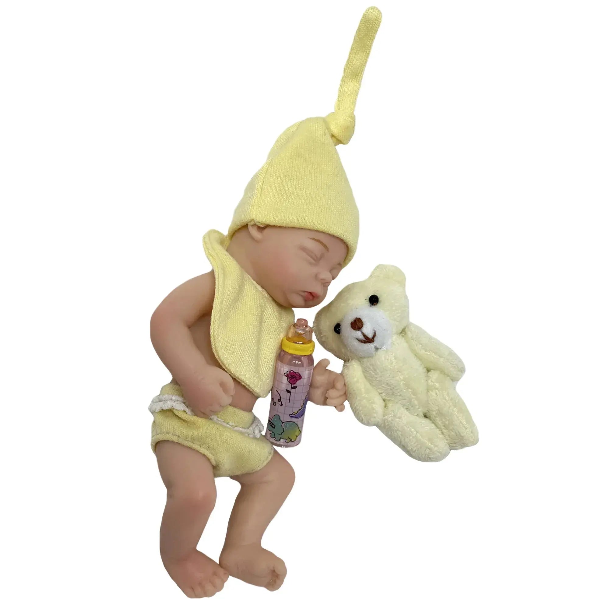 Image of Reborn Baby Dolls 6 Inch Full Solid Silicone Bebe Palm Reborn Doll