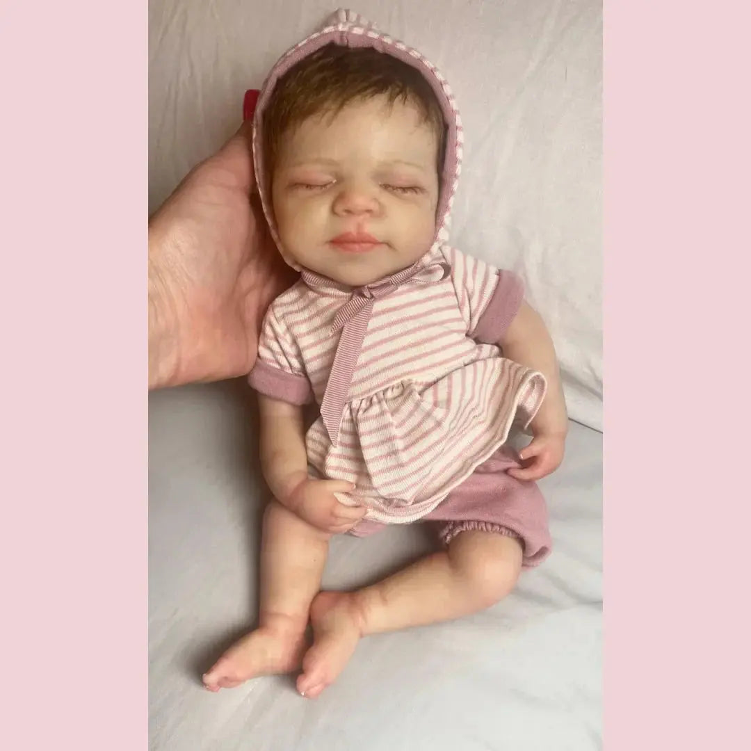 Image of Reborn Baby Dolls Washable 33Cm Pascale Painted Full Body Silicone